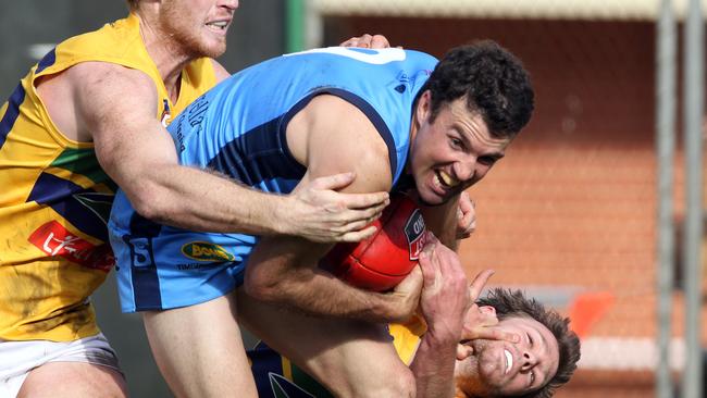 Jade Sheedy in action for Sturt ... against Woodville-West Torrens.