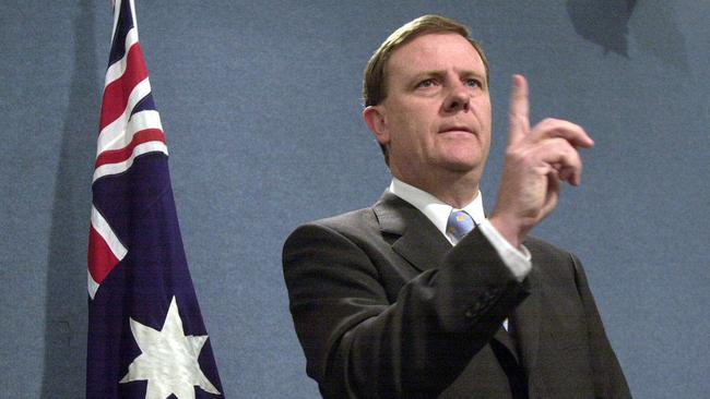 Treasurer Peter Costello in 2003. Although he recommended a mandatory national emissions trading scheme, “I wasn’t fighting as if my life ­depended on it”.