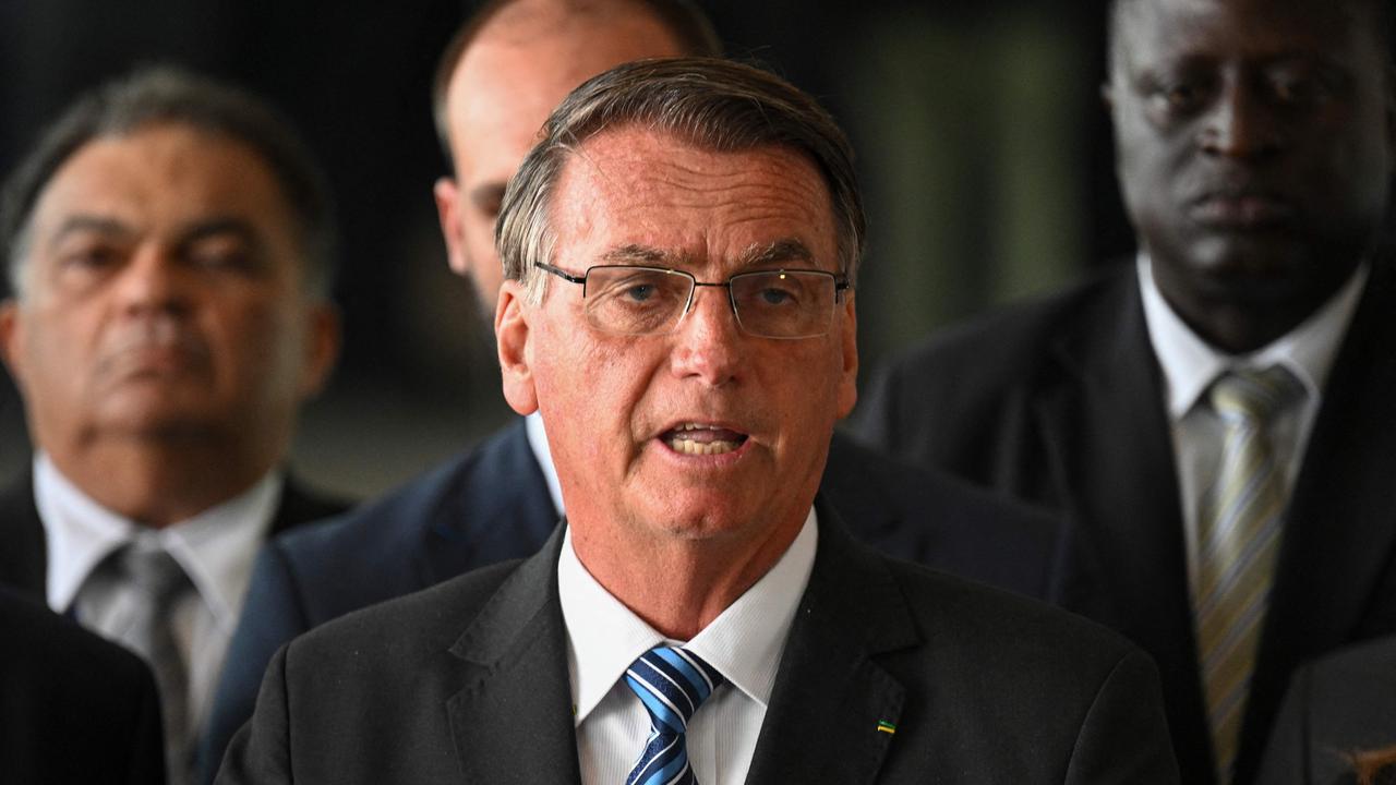 The protesters say former Brazilian president Jair Bolsonaro’s election loss was rigged. Picture: EVARISTO SA/AFP
