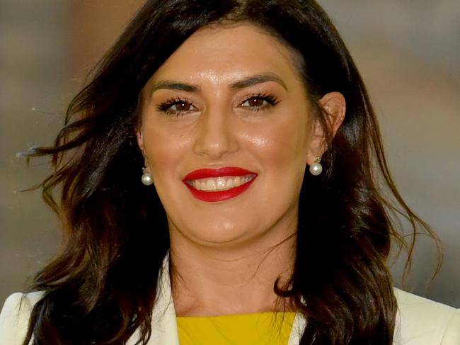 NSW Minister for Small Business Eleni Petinos at a swearing in ceremony at NSW Government House in Sydney, Tuesday, December 21, 2021. (AAP Image/Mick Tsikas) NO ARCHIVING POOL PICTURES