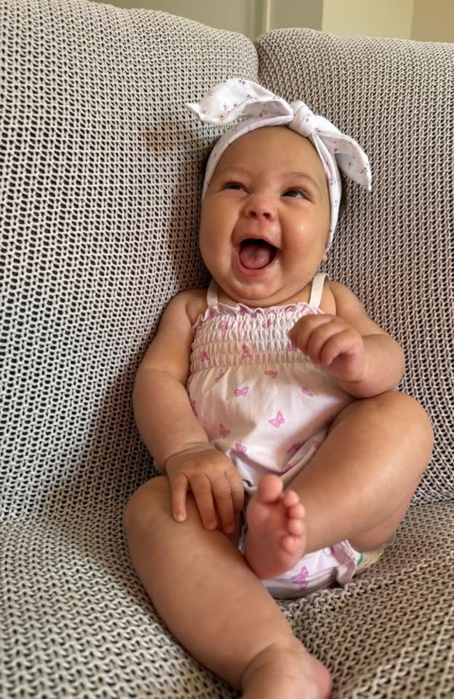 Khylah Suey has tied for third place in the top five cutest Toowoomba babies of 2024. Picture: Supplied