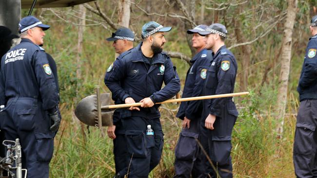 Police search for forensic evidence relating to the disappearance of William Tyrrell. Picture; Nathan Edwards