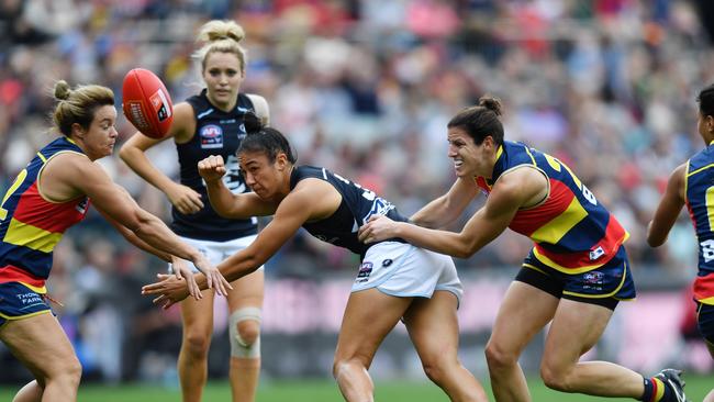 Darcy Vescio voted against the AFLW CBA. Picture: AAP Images