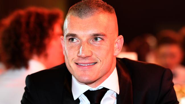 Dustin Martin at the Brownlow Medal. Picture: AAP Images