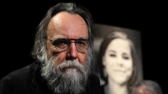 Russian ideologue Alexander Dugin attends a farewell ceremony for his daughter Daria Dugina, who was killed in a car bomb explosion. Picture: AFP