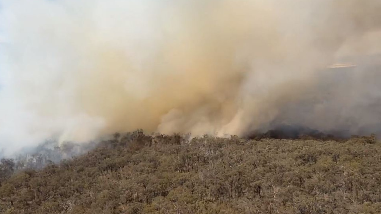 Smoke from a large fire at Hendon. Photo: Supplied.