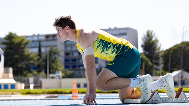 Australian sprinter Lachlan Kennedy ahead of the Adelaide Invitational on Saturday night