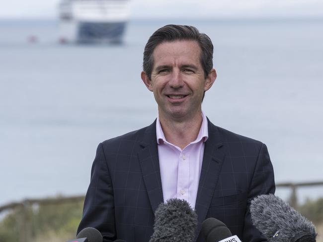 Australian Trade Minister Simon Birmingham wants the UK back into the top 10 of Australia’s trading partners. Picture: John Montesi/The Australian