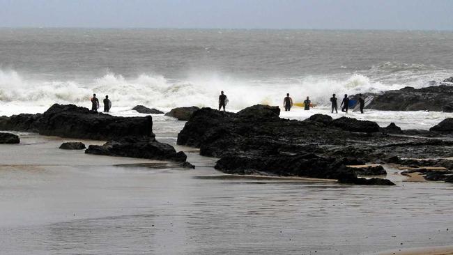 Surfers are being warned of large and powerful surf this weekend, as rain is forecast for the start of winter. Picture: Aisling Brennan