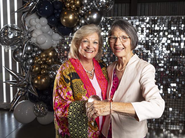 Winner of the Hogans Family Jewellers Diamond Draw Roslyn Reilly (right) with Rowena Hogan. Picture: Kevin Farmer