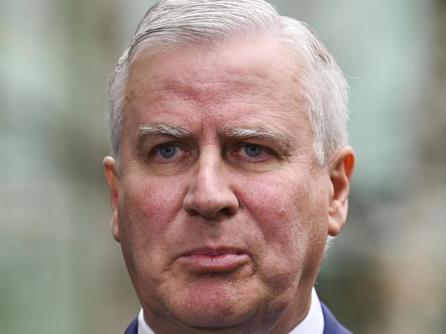 CANBERRA, AUSTRALIA - NewsWire Photos JUNE 21, 2021: Deputy Prime Minister of Australia, Michael McCormack addresses the media at Parliament House in Canberra. Picture: NCA NewsWire / Martin Ollman