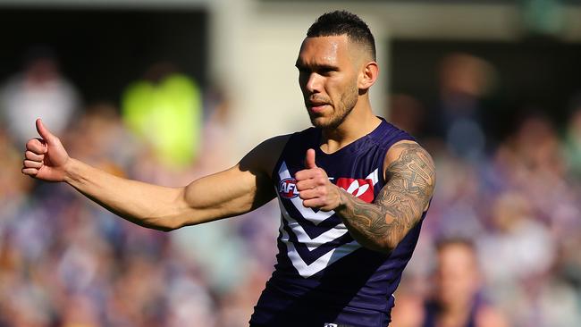 Forgotten Docker Harley Bennell is closing in on another comeback from injury. Picture: Getty Images.