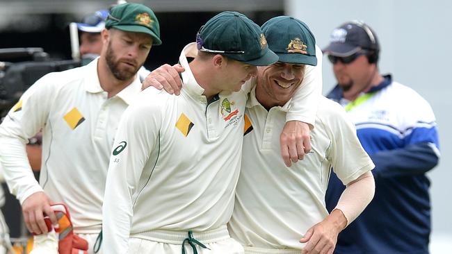 “Steve Smith (C) and David Warner should be welcomed back into the team with open arms”. Picture: Getty