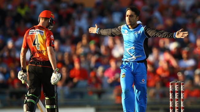 Rashid Khan has re-signed with the Adelaide Strikers.