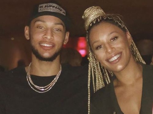 Ben Simmons with his sister Olivia.