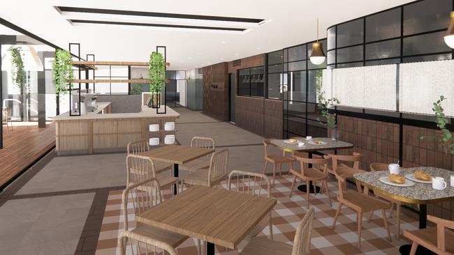 Artist impression of the Carina Leagues Club cafe.