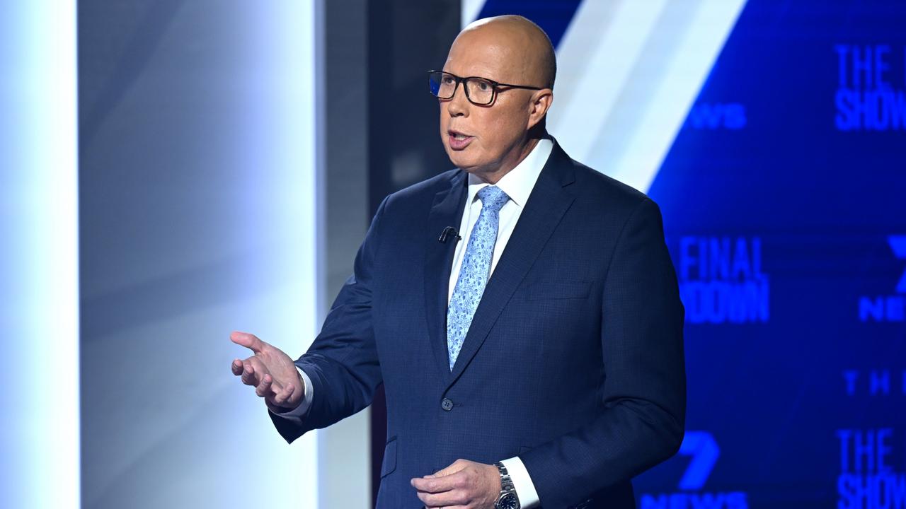 Opposition Leader Peter Dutton proposed Welcome to Country ceremonies should be relegated to only “major events” during the debate. Picture: Lukas Coch/POOL/ NewsWire