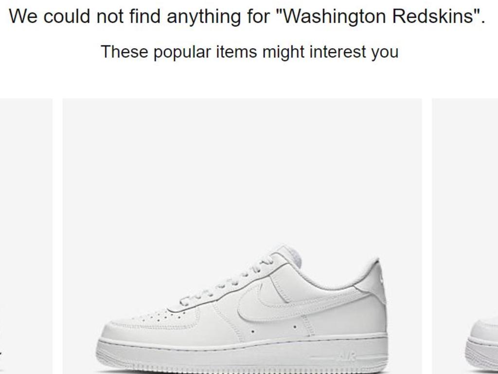 Nike omitted Washington Redskins team name from NFL 'Salute to