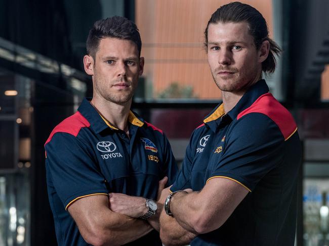 Bryce Gibbs and Sam Gibson have been traded to the Adelaide Crows. Picture: Jake Nowakowski