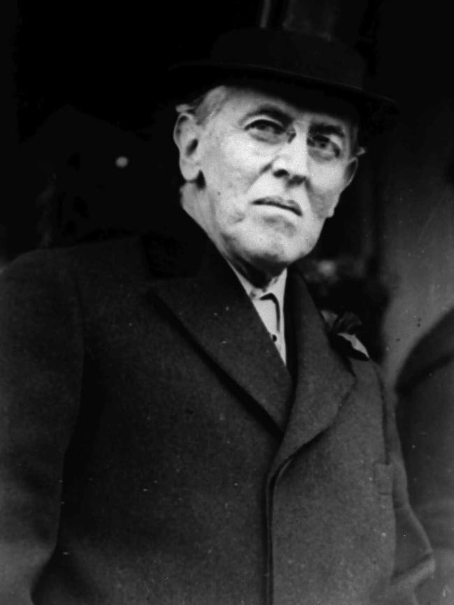 Woodrow Wilson in 1924. Picture: AP