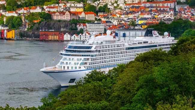 Viking Sky in Bergen, Norway.