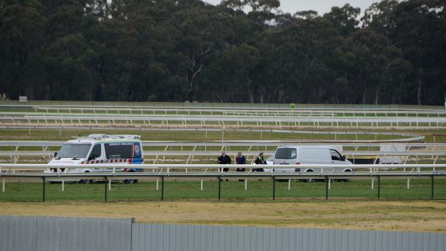 Paramedics on course after jockey Donna Philpot’s fatal accident. Source: Supplied