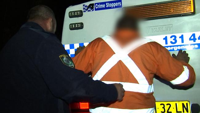 Johnson is arrested by police.