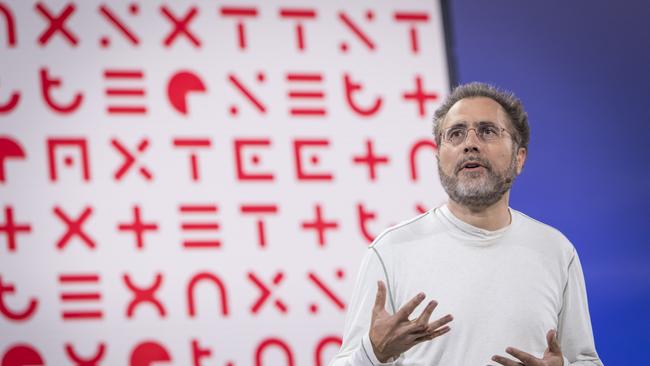 Urs Holzle, senior vice president of technical infrastructure at Google Inc., speaks during the company's Cloud Next '18 event in San Francisco, California, U.S., on Tuesday, July 24, 2018. The Cloud Next conference brings together industry experts to discuss the future of cloud computing. Photographer: David Paul Morris/Bloomberg