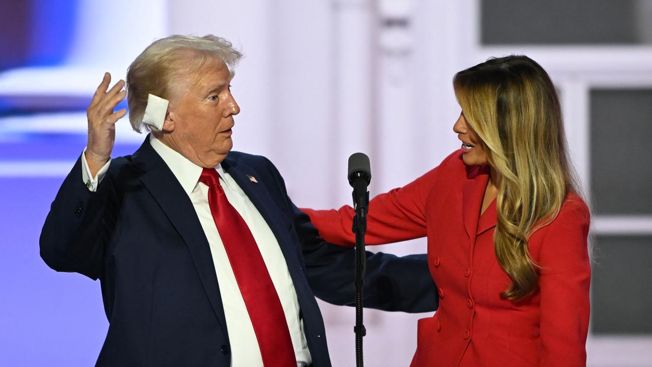 The duo at the Republican National Convention. Picture: Andrew Caballer-Reynolds/AFP