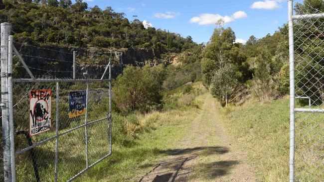 An unlocked gate provides access to the bottom of the quarry. Picture: Lawrence Pinder