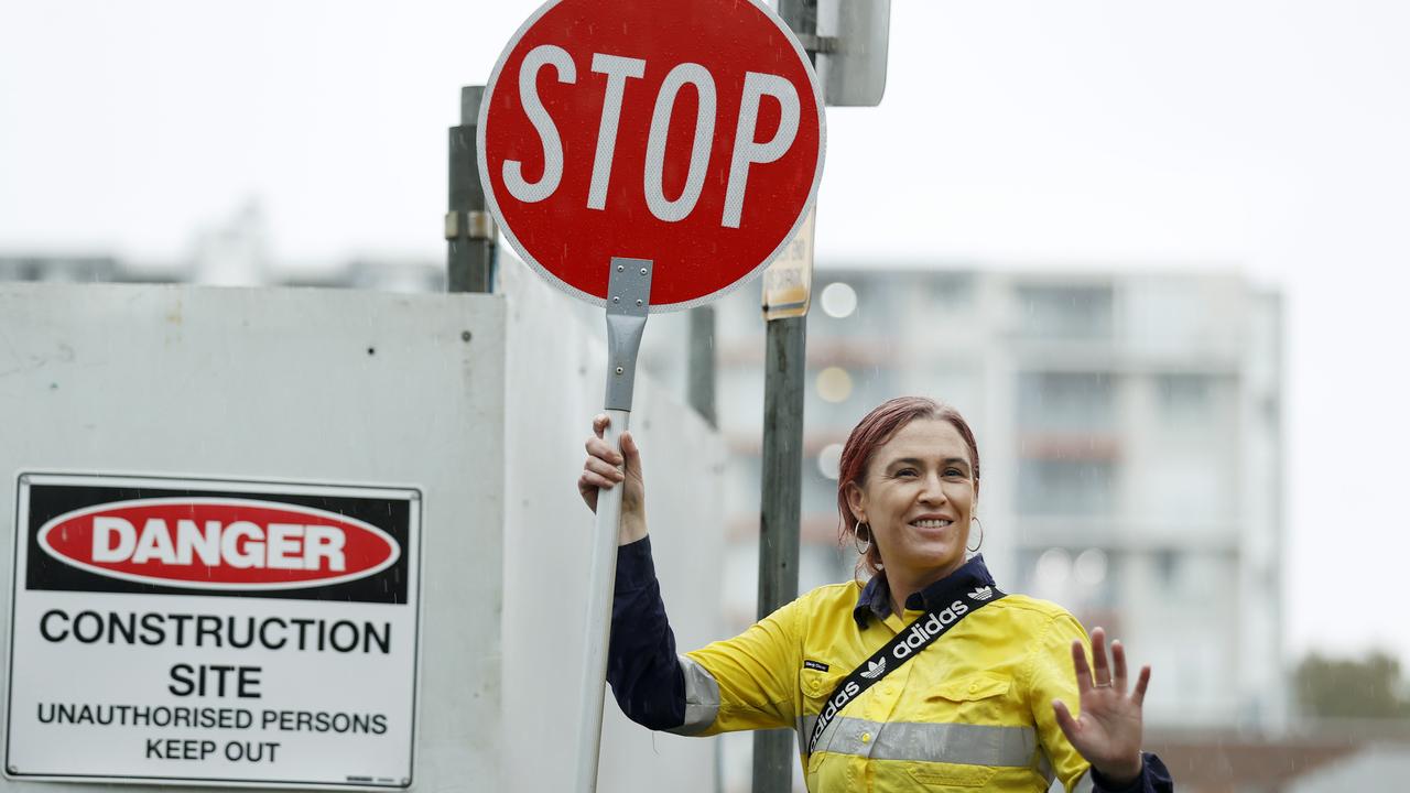 Traffic controllers make a motza. Picture: Jonathan Ng