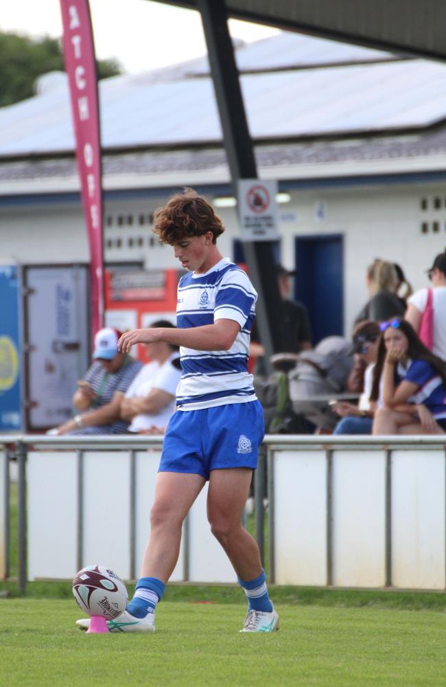 Tiger Campbell. Ballymore Cup rugby action at the Albany Creek Brumbies Junior Rugby Union Club on Friday, April 12, 2024.