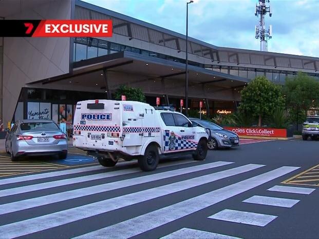 A 13-year-old boy has been arrested after a 63-year-old woman was allegedly stabbed at a Coles in Queensland’s southeast.Emergency services were called to Yamanto shopping centre near Warwick Rd about 5.25pm Monday following reports a woman had suffered stab wounds.A 63-year-old woman was found with a serious injury when officers arrived at the scene. Picture: 7NEWS