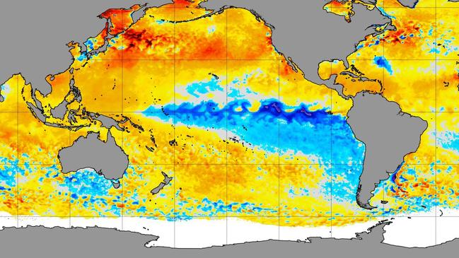 Supplied  La Nina as seen by US NOAA agency