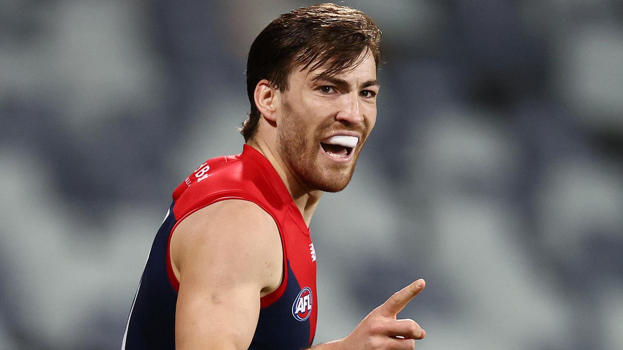 Melbourne star Jack Viney is looking to help his side end a 57-year premiership hoodoo. Picture: Michael Klein