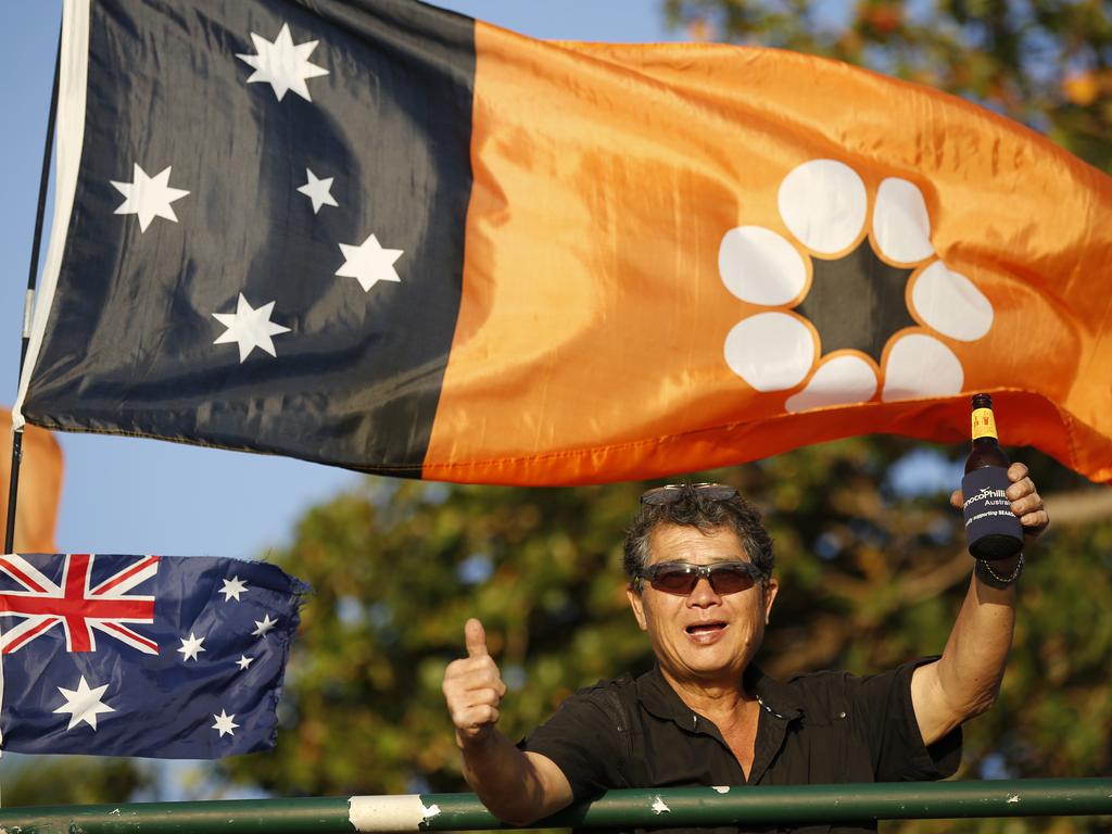 Austin Chin, 64, loves celebrating Territory Day. Picture: Glenn Campbell