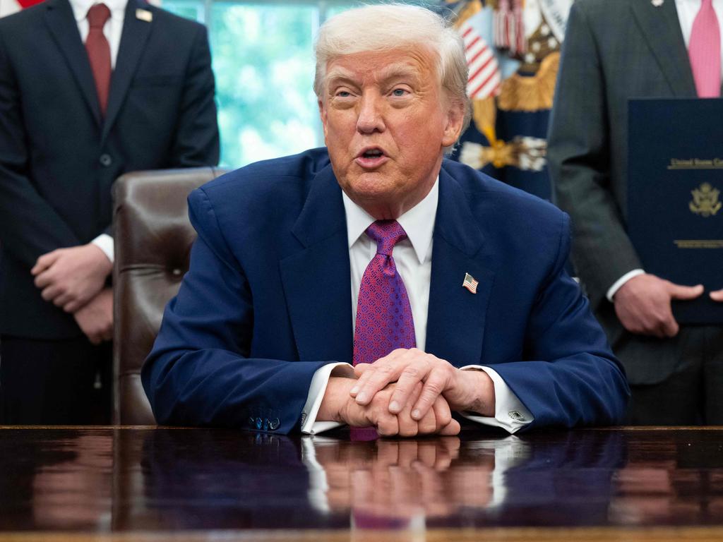 US President Donald Trump ruffled feathers when he revealed his movie industry tariff plans last week. Picture: Saul Loeb/AFP