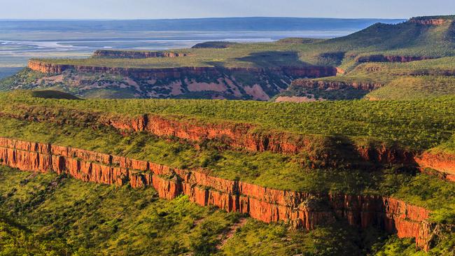 An aerial view over the Cockburn Range in the Eastern Kimberley region of Western Australia. Picture: Amos Aikman