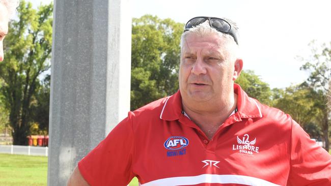 Lismore Swans President Ken McPherson said the positive response from the wider AFL community was “overwhelming”. Picture Cath Piltz