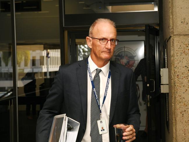 Acting CEO Joe McCabe. Townsville City Council general meeting on Wednesday. Picture: Shae Beplate.