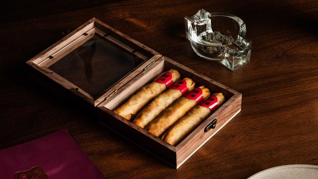 Confit duck cigars. Picture: Alex Squadrito.