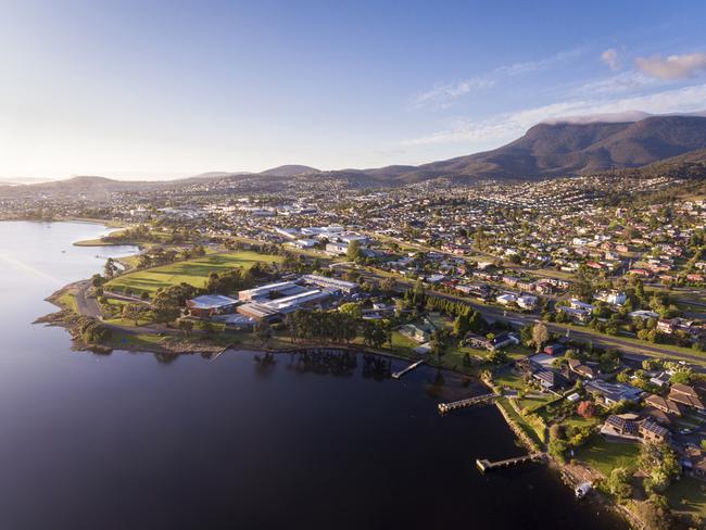 Hobart from Rosetta. Picture: Supplied