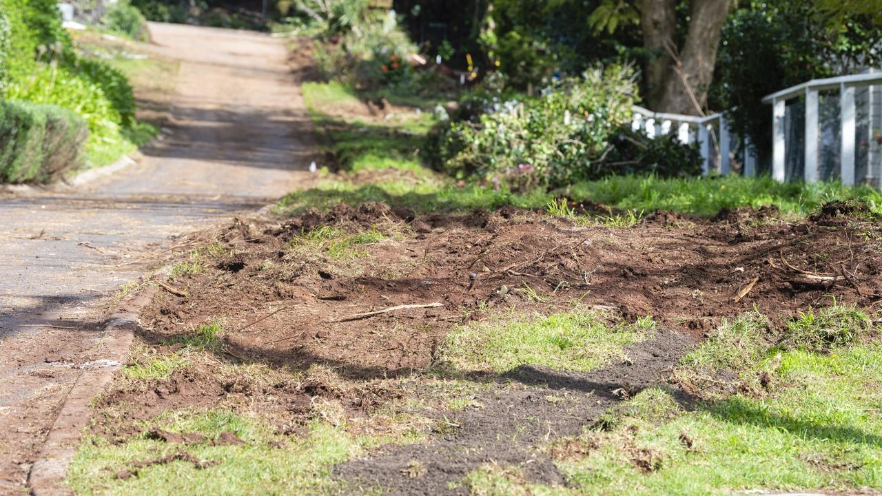 Diana Clift is upset by the amount of trees being cut down and cut back in her Redwood neighbourhood. Picture: Kevin Farmer