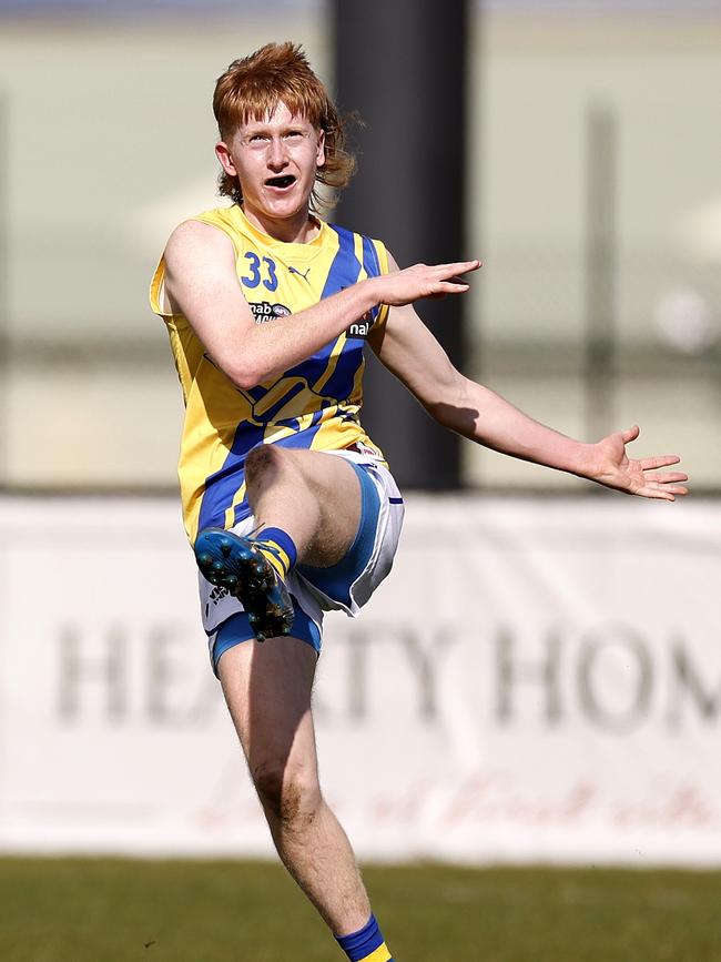 Darcy Weeks of the Jets. Photo: AFL Photos via Getty Images.