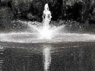 Lake Alford fountain appears to channel the ghost of Lady Mary. Picture: Contributed