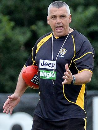 Mark Williams at Richmond training. Picture: Nicole Garmston
