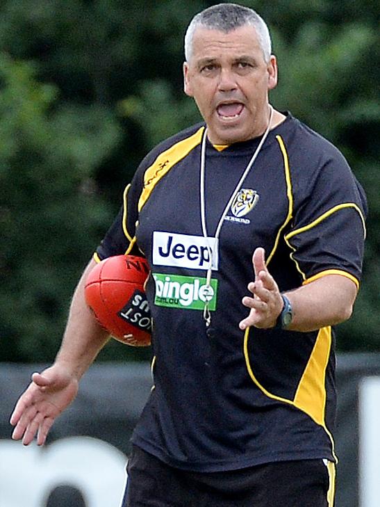 Mark Williams at Richmond training. Picture: Nicole Garmston