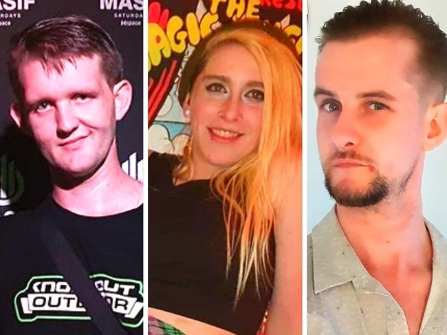 Thumbnail image for Matthew Worth, Lucy Kelly and David Coffey, friends co-accused of running a drug supply syndicate in Sydney in March 2020. Picture: Supplied