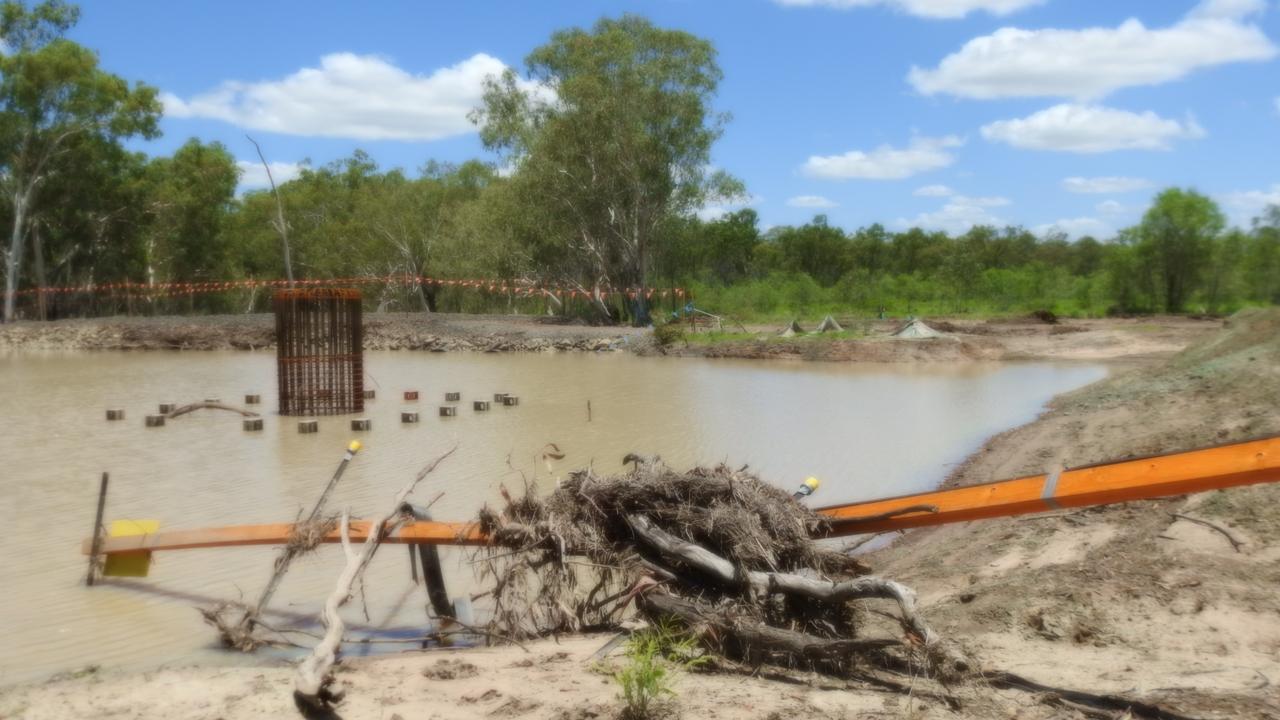 Photo of the alleged breach - Serpentine Creek. Picture: Frontline Action On Coal