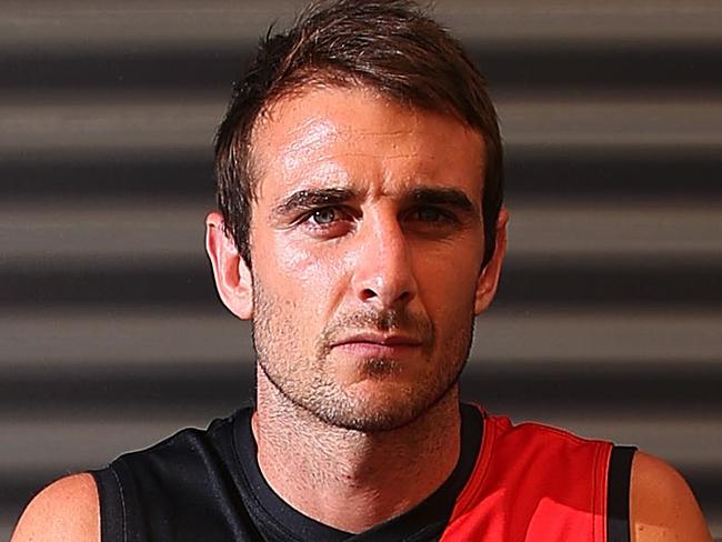 ADELAIDE, AUSTRALIA - MARCH 05: Bombers captain Jobe Watson poses during the 2014 AFL Season Launch at Adelaide Oval on March 5, 2014 in Adelaide, Australia. (Photo by Michael Dodge/Getty Images)